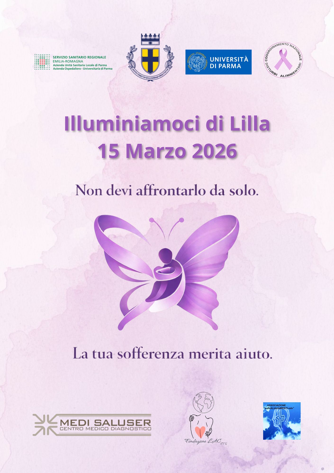 Illuminiamoci di lilla parma 15 marzo 2026